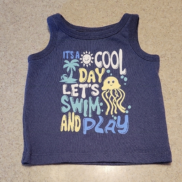 Garanimals Blue Graphic Tank Top Cool Day Design - Picture 1 of 4